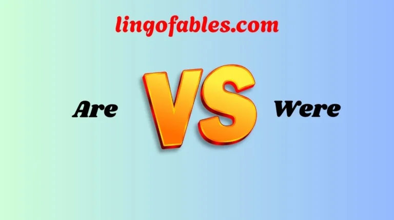 Are vs Were
