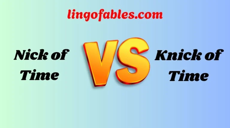 Knick of Time or Nick of Time