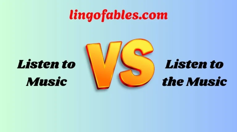 Listen to Music or Listen to the Music