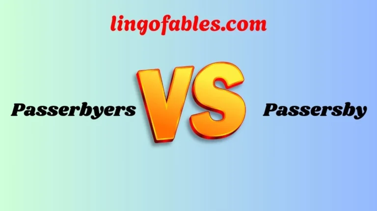 Passerbyers or Passersby