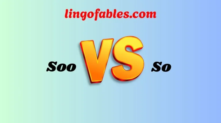 Soo vs So