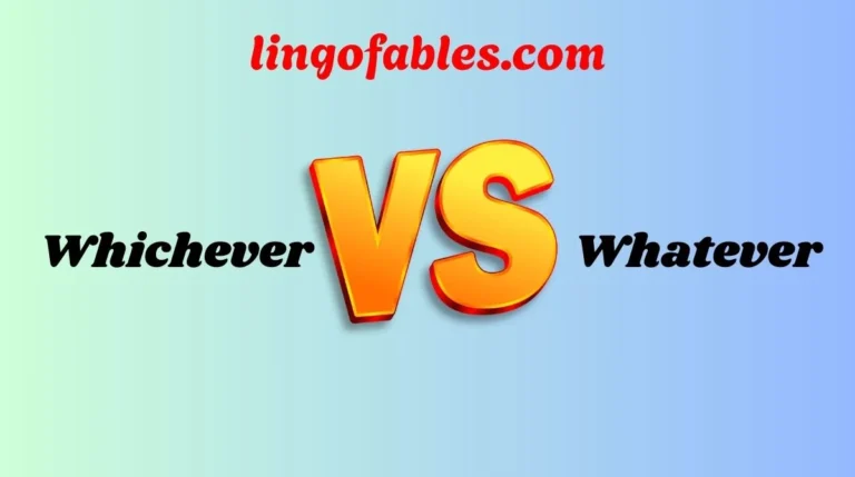 Whichever vs Whatever