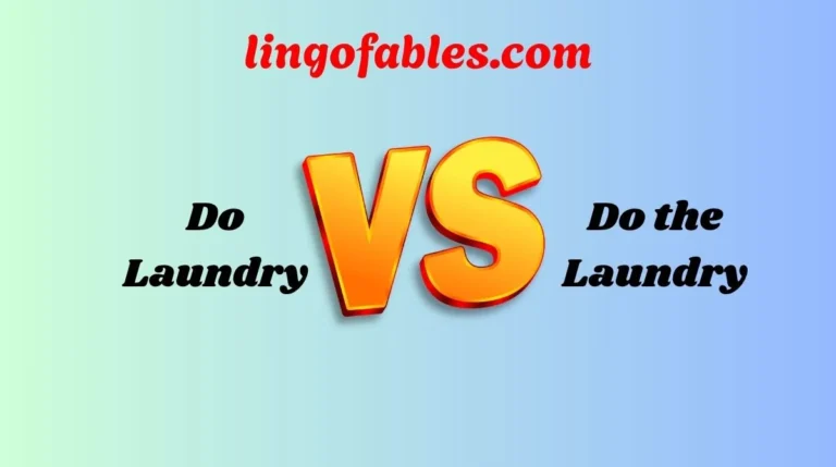 Do Laundry or Do the Laundry