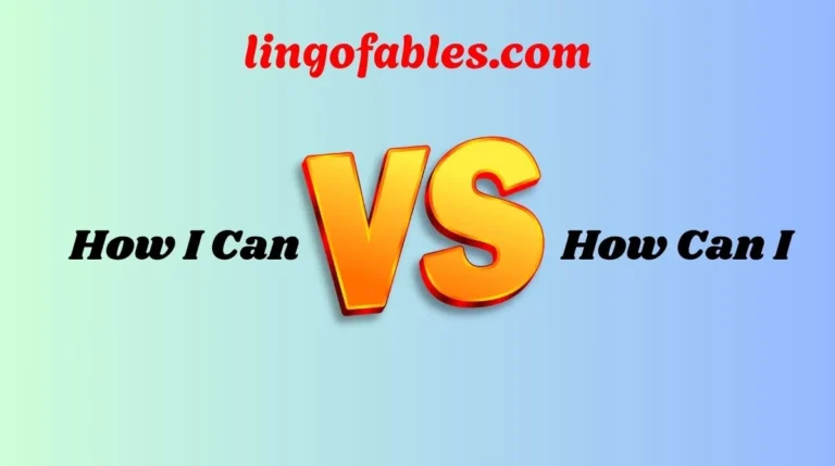 How I Can or How Can I