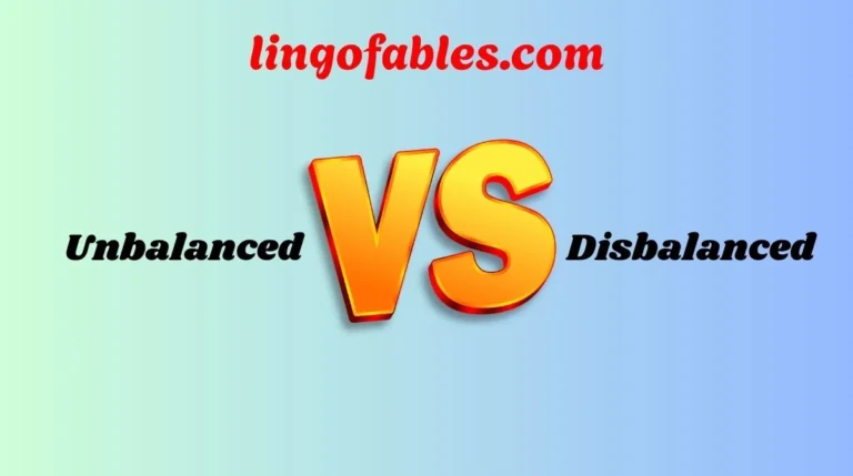 Imbalanced Unbalanced or Disbalanced