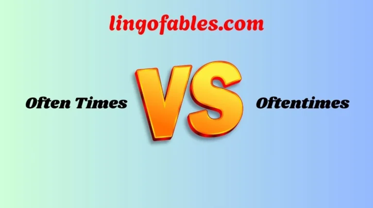 Often Times or Oftentimes