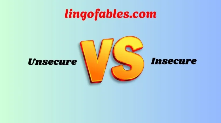 Unsecure vs Insecure