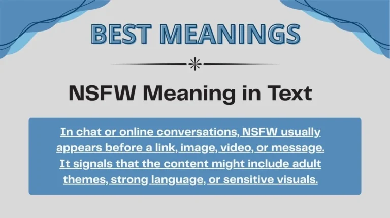 NSFW Meaning in Text