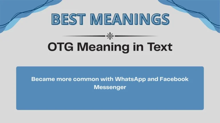 OTG Meaning in Text
