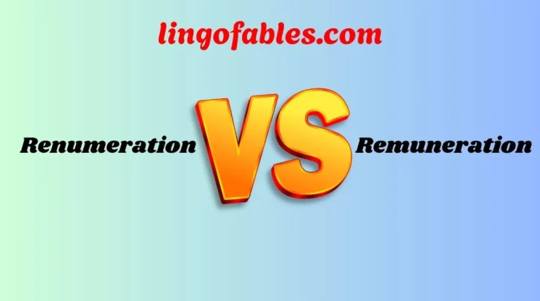 Renumeration vs Remuneration