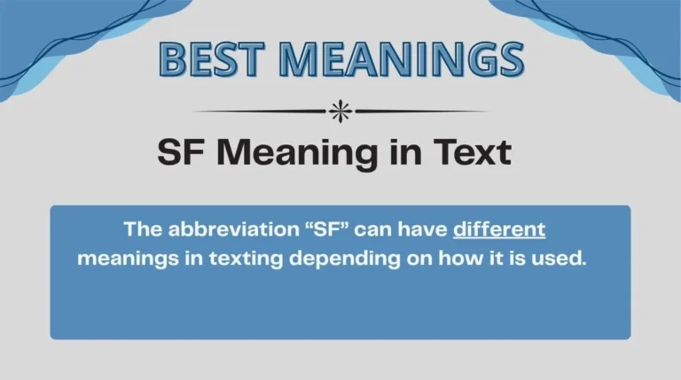 SF Meaning in Text