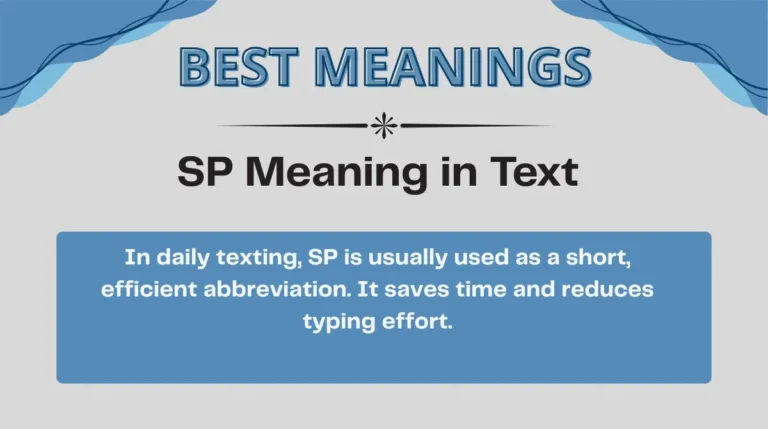 SP Meaning in Text