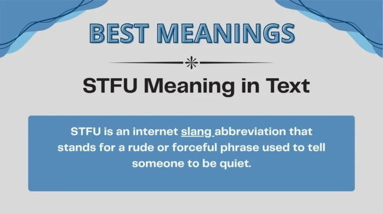 STFU Meaning in Text