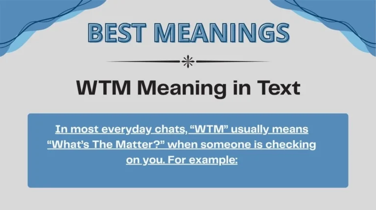 WTM Meaning in Text
