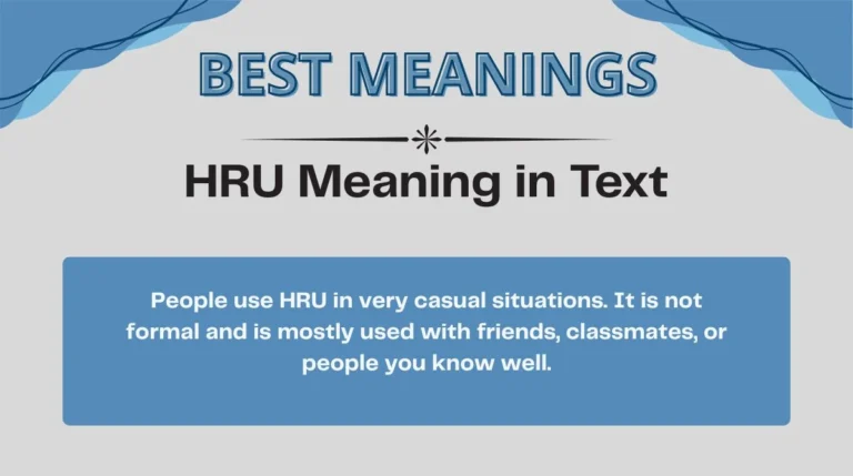 HRU Meaning in Text
