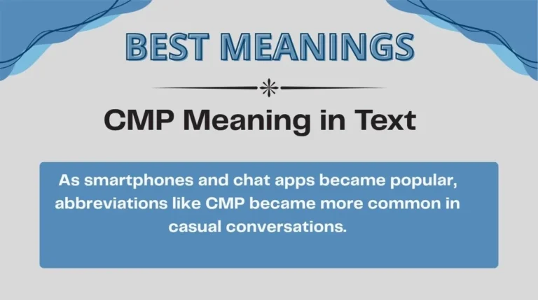 CMP Meaning in Text