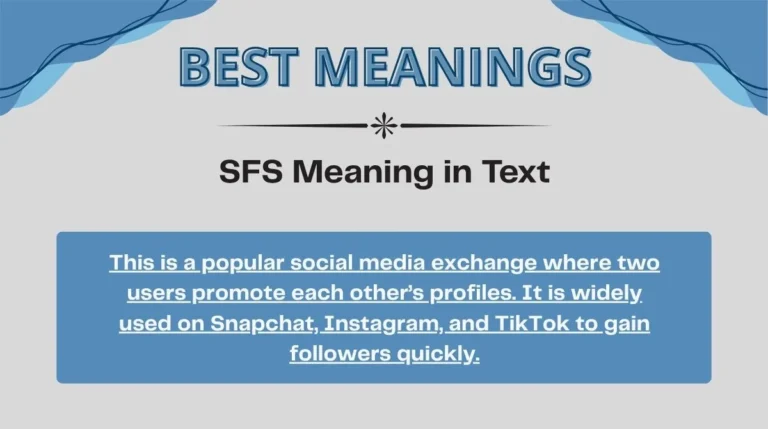 SFS Meaning in Text