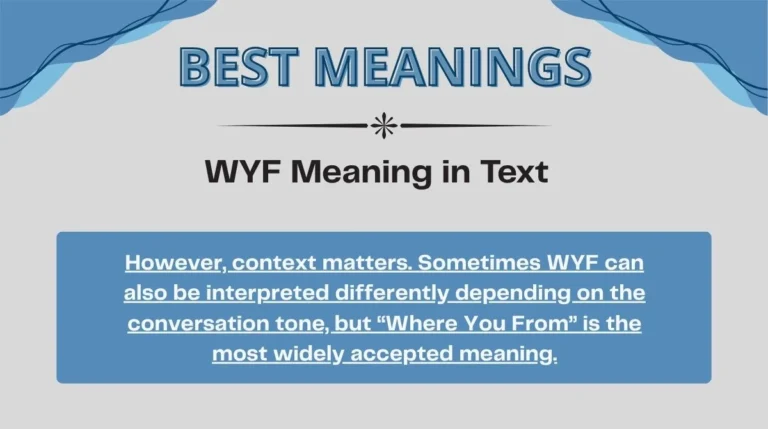 WYF Meaning in Text